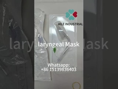 Máscara de laringe médica descartável equipamento de silicone para vias aéreas